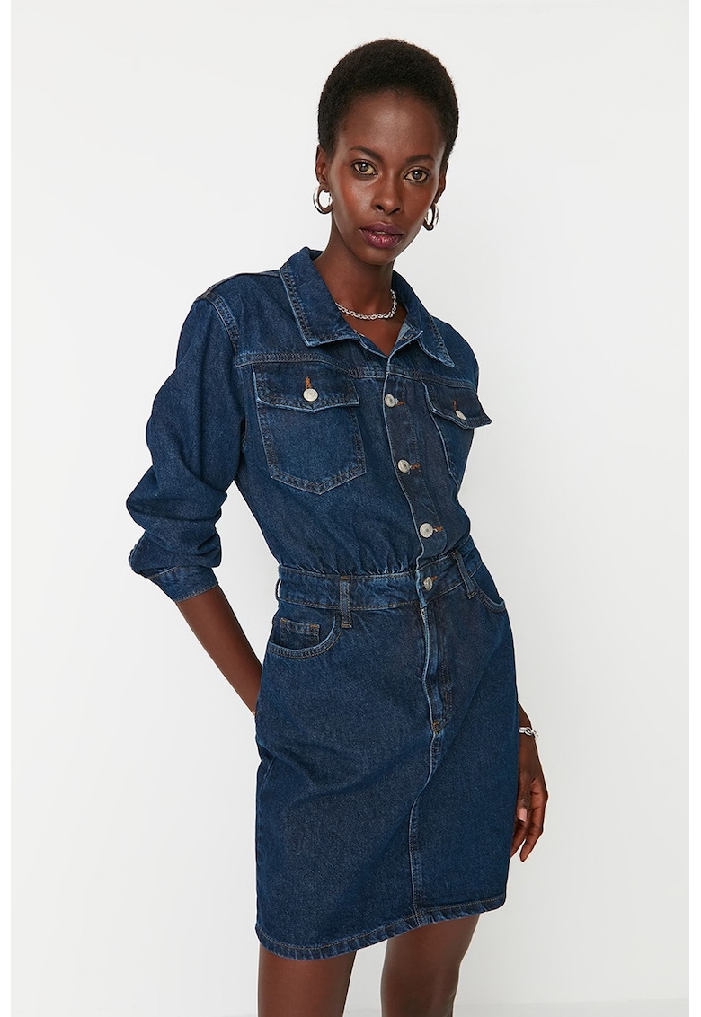 Rochie slim fit din denim