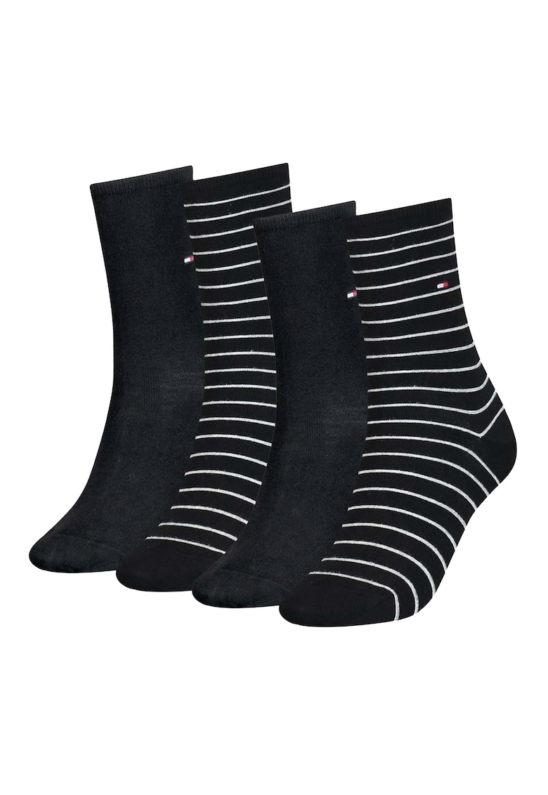 Tommy Hilfiger Set de sosete scurte - 2 perechi - Negru