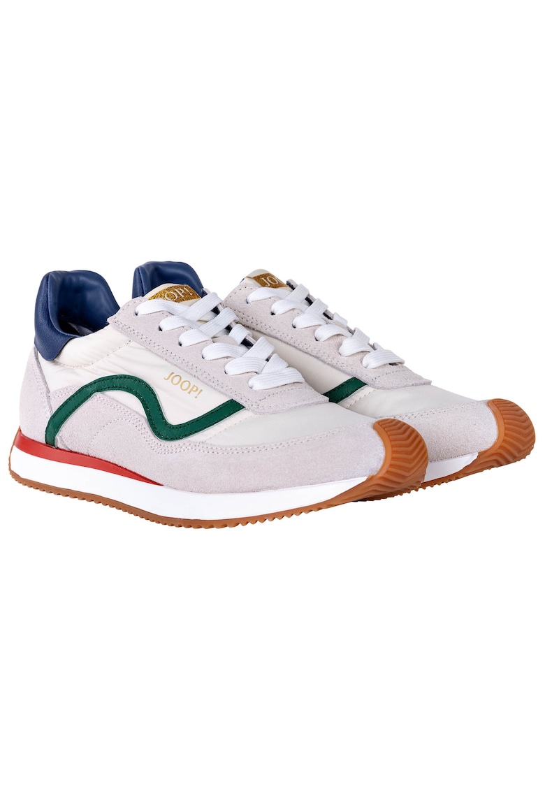 Pantofi sport de piele intoarsa cu garnituri textile 26673 – Alb murdar Pantofi sport de piele intoarsa cu garnituri textile 26673 – Alb murdar