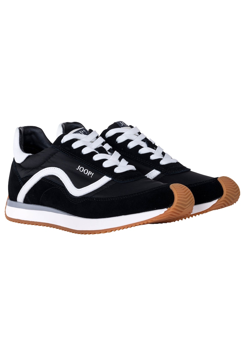 Joop Pantofi sport de piele intoarsa cu garnituri textile 26673 - Negru