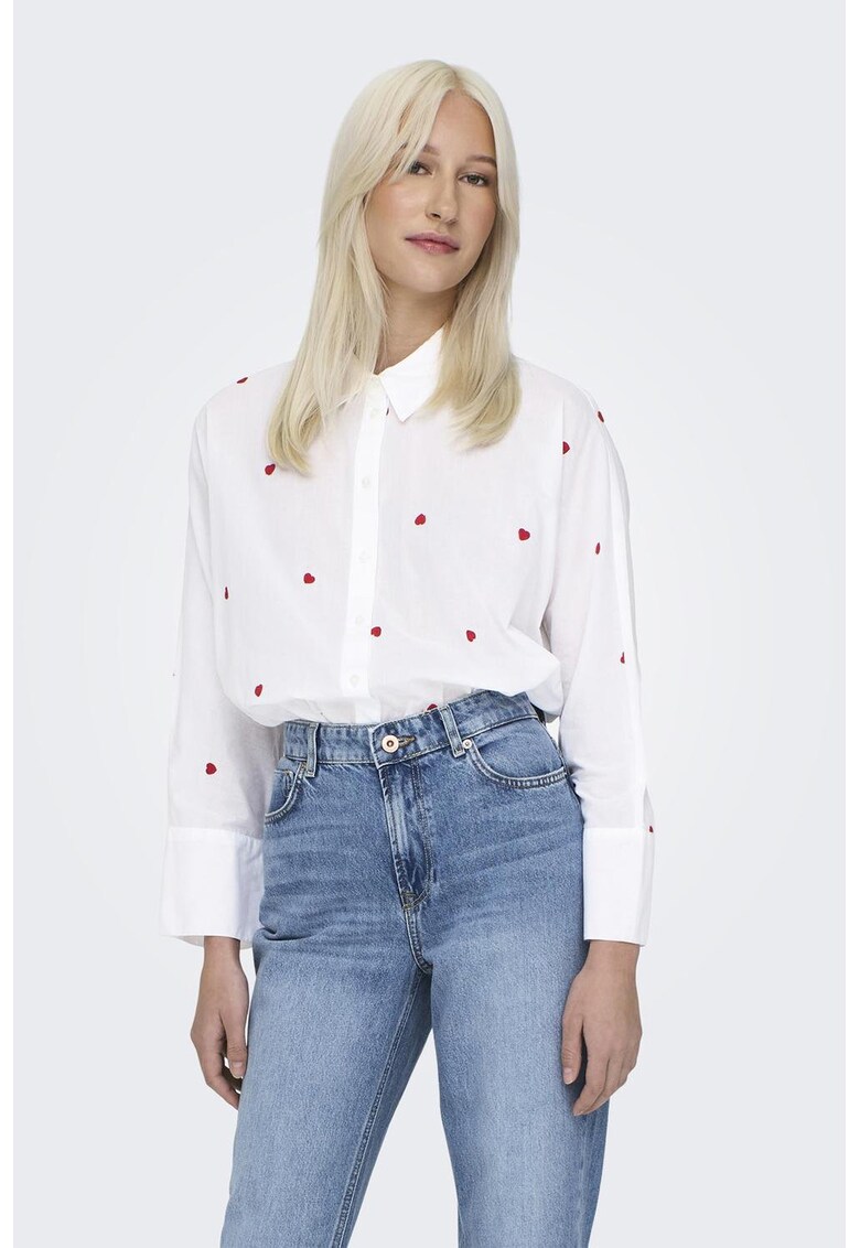 Camasa din bumbac cu broderie New