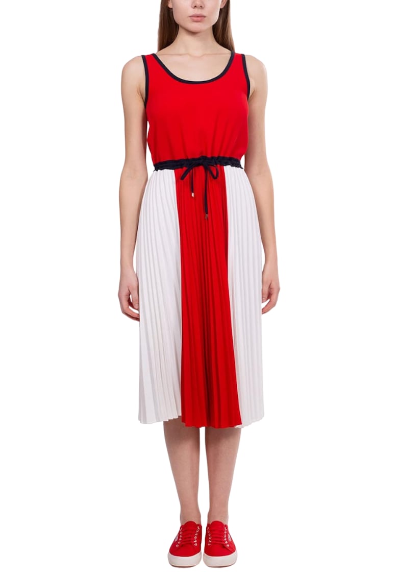 Rochie midi cu pliuri