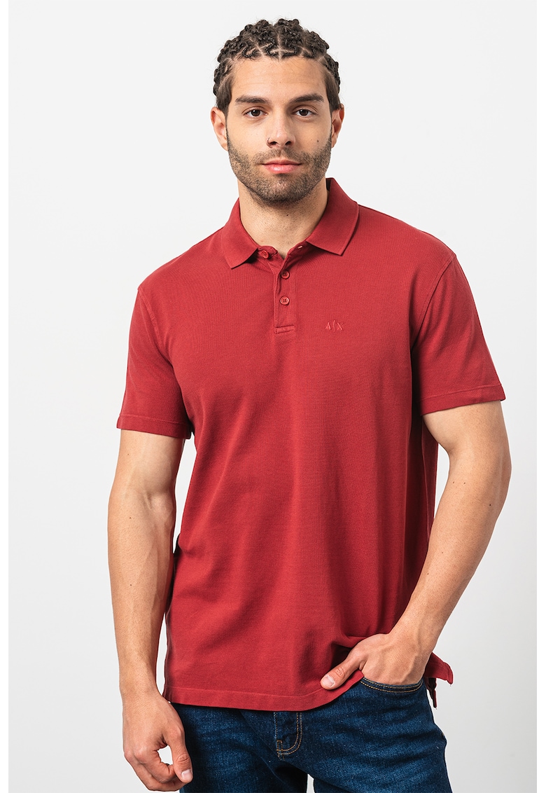 Tricou polo din pique