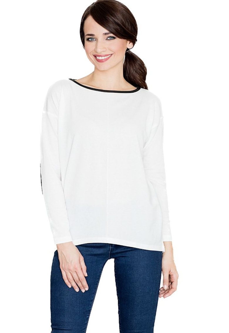 Pulover dama design clasic - Condwidron - ecru