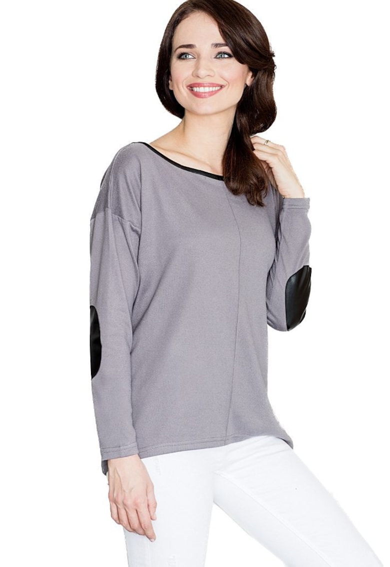 Pulover dama design clasic - Condwidron - gri