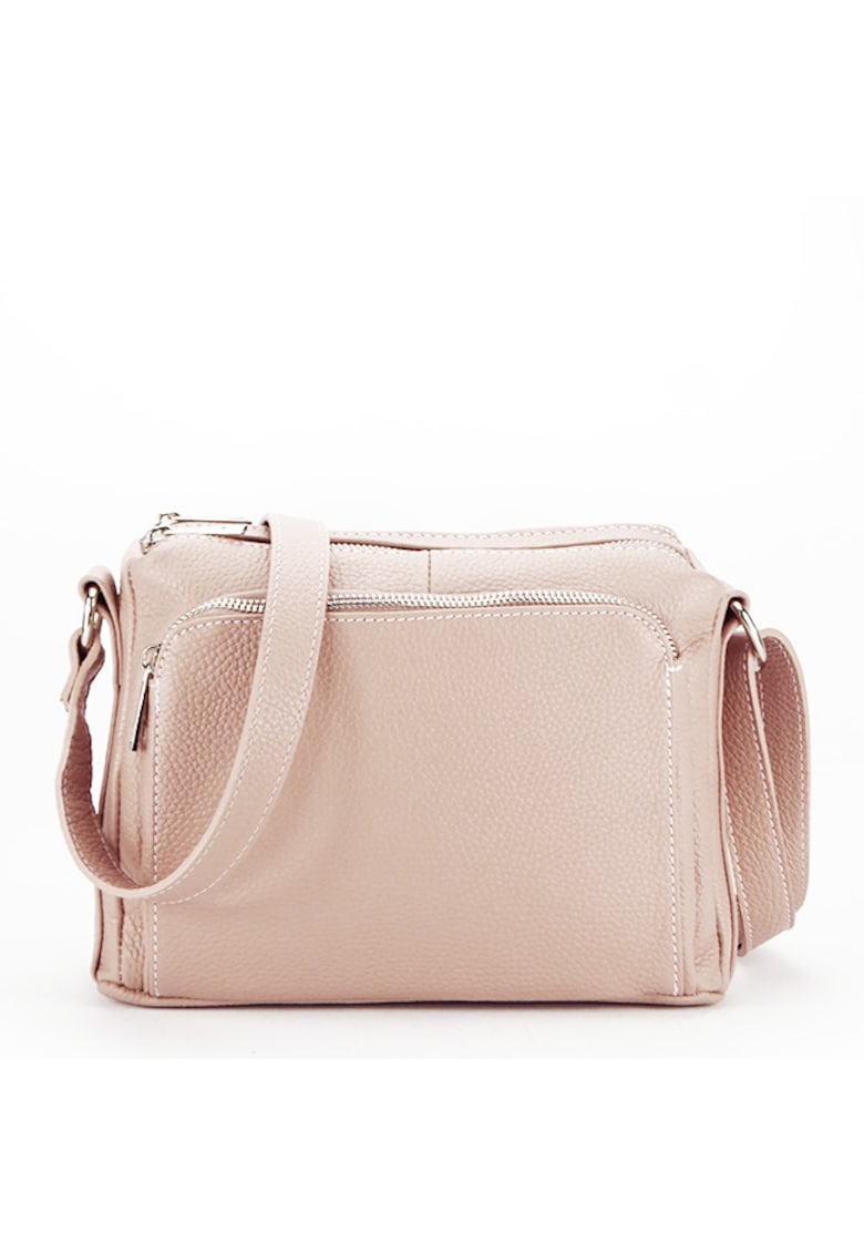 Geanta din piele naturala roz Camelia 124 17694 - Roz