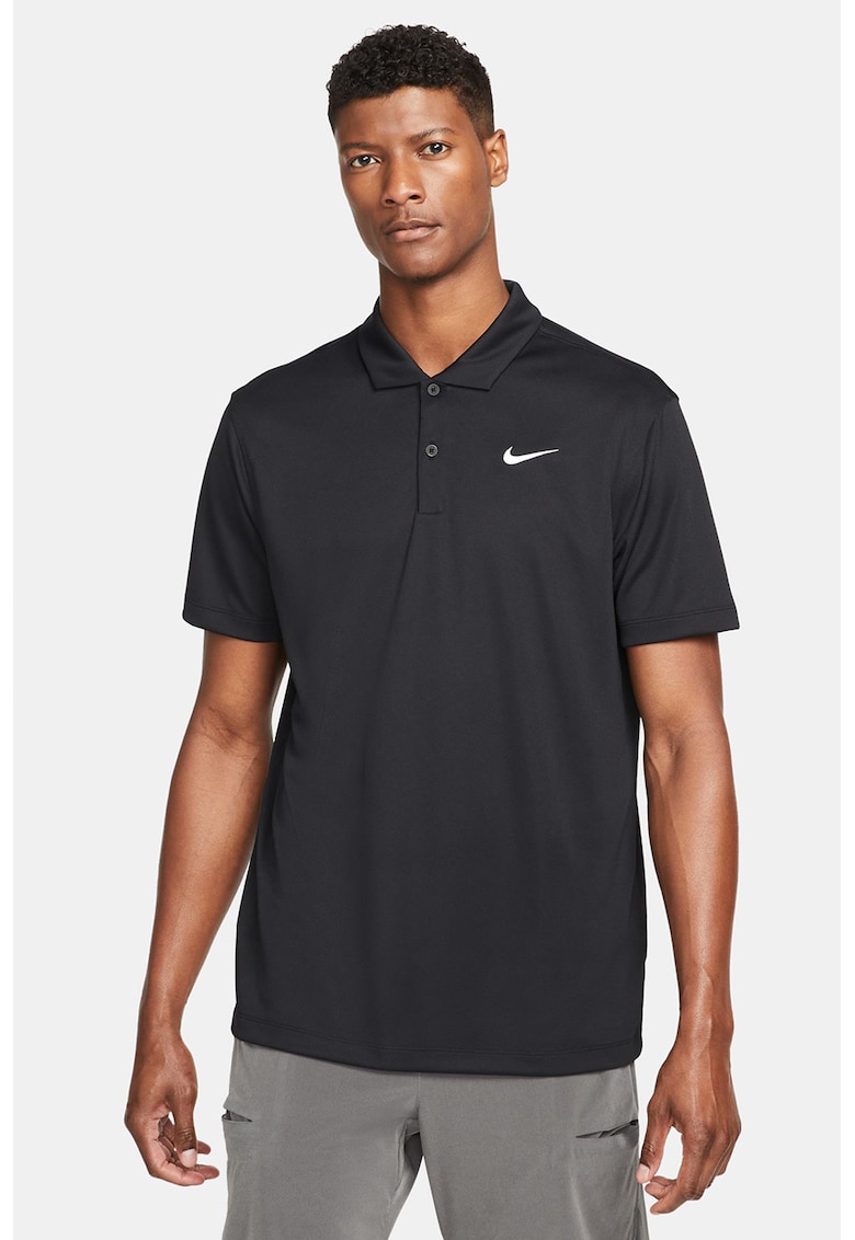 Tricou polo cu tehnologie Dri-Fit si imprimeu logo pentru tenis