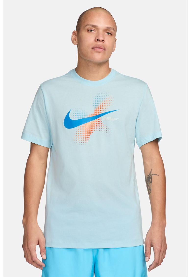 Тениска с овално деколте и лого