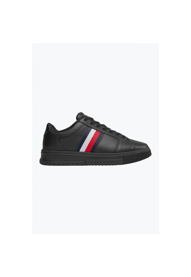 Sneakers barbati Supercup Lth Stripes Ess negru