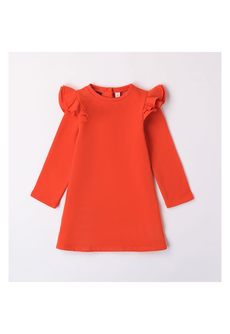 Rochie cu volane pentru fetite - 0.7364 - Portocaliu