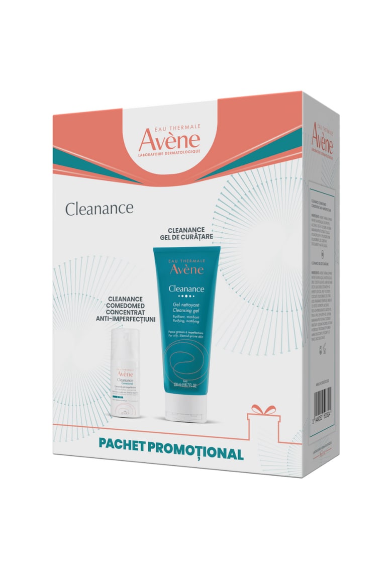 Pachet Cleanance : Concentrat anti-imperfectiuni pentru ten cu tendinta acneica Comedomed - 30 ml + Gel de curatare pentru ten gras - 200 ml