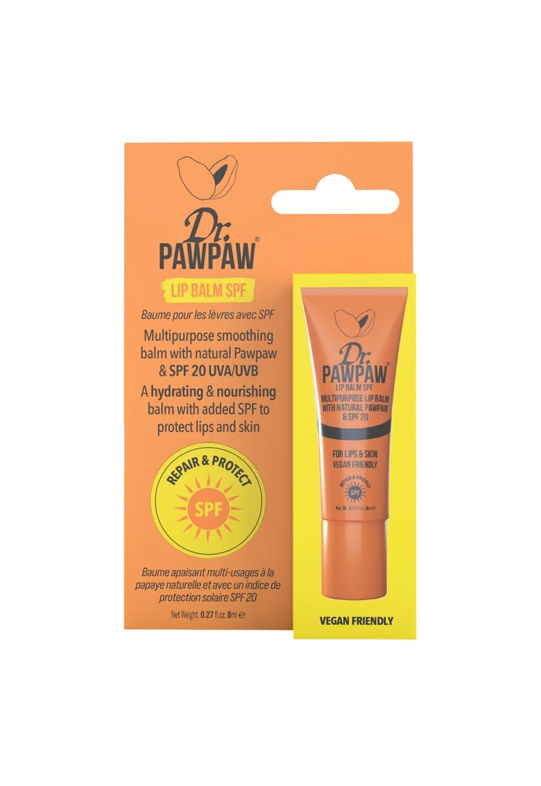 Balsam pentru Buze & Piele cu SPF 20 UVA/UVB - Dr.PAWPAW - 8 ml