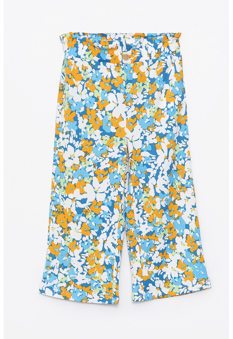Pantaloni vaporosi cu imprimeu floral