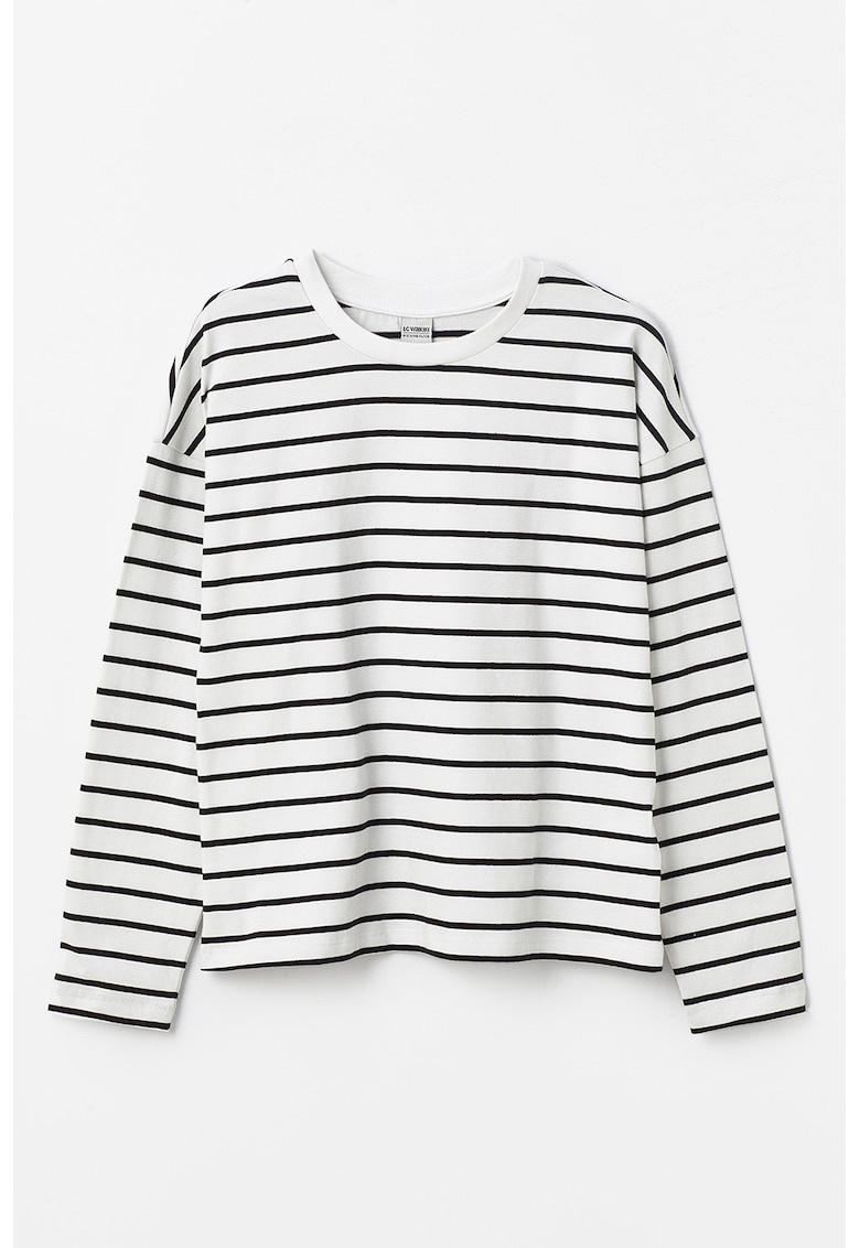 Bluza in dungi cu maneci cazute