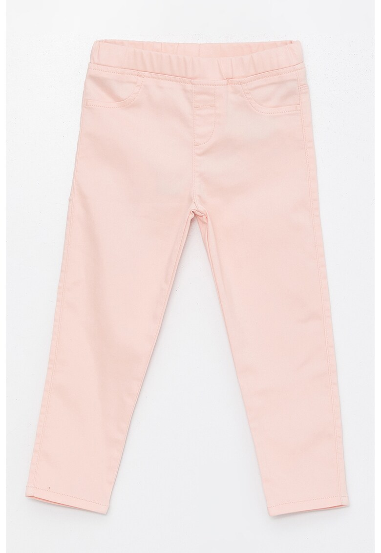 Pantaloni din amestec de bumbac cu talie elastica