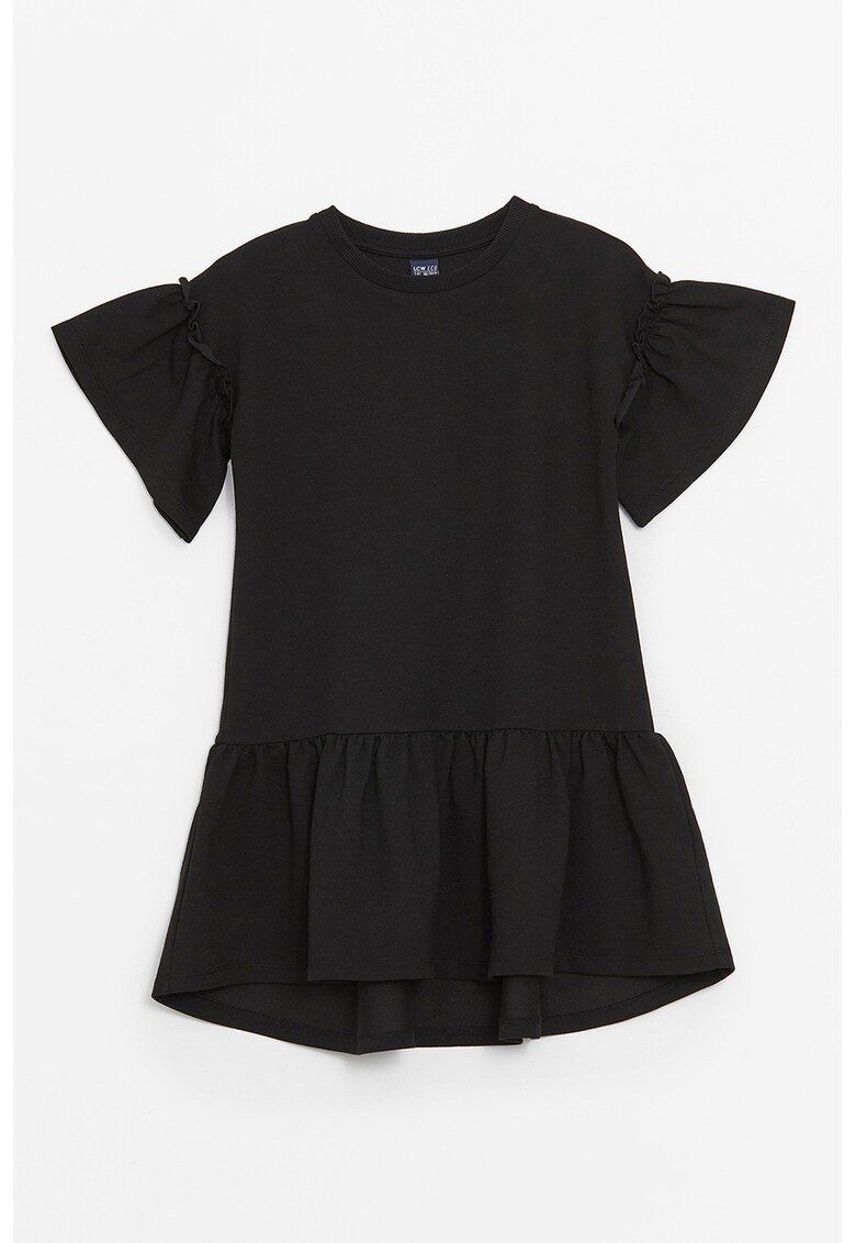 Rochie din amestec bumbac cu volane
