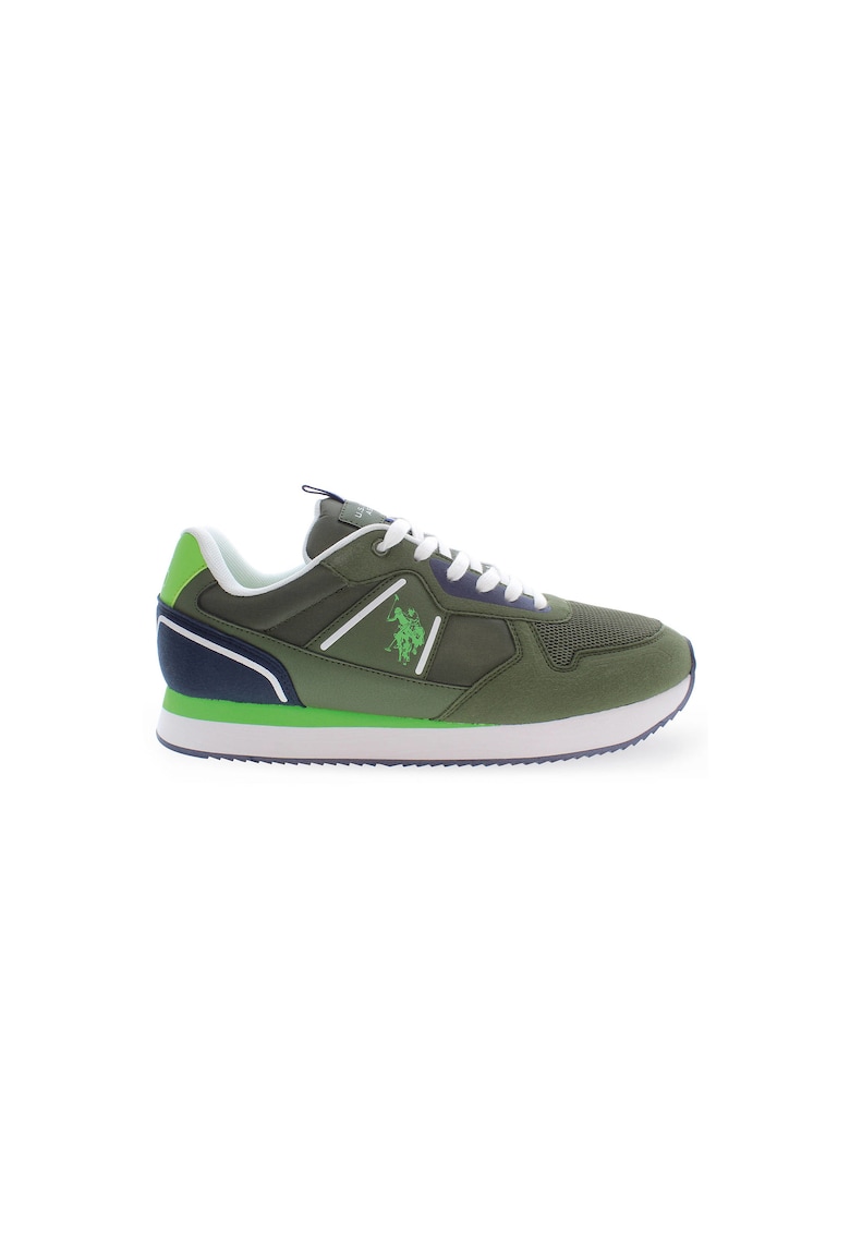 Pantofi sport barbati - 60% Poliester - 40% Poliuretan - Verde - NOBIL004M3HT3