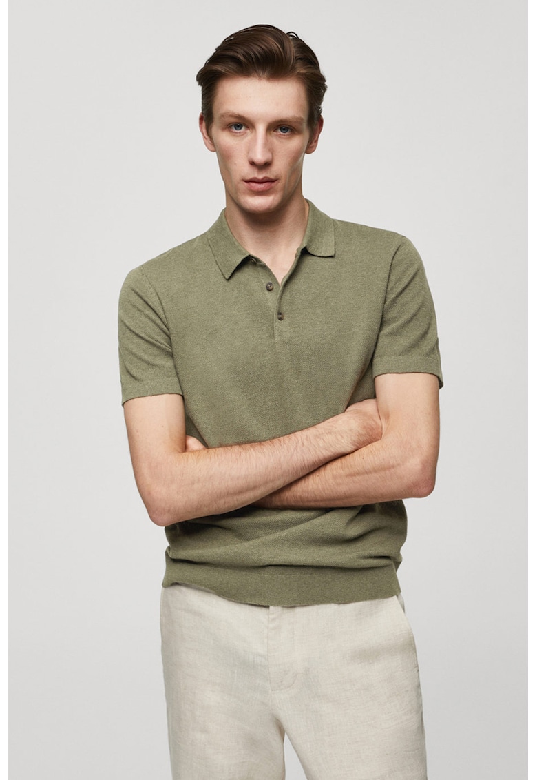 Tricou polo din tricot Andrew