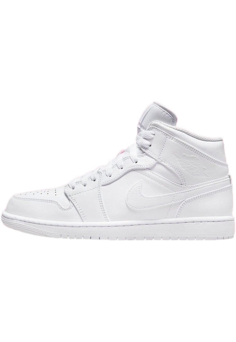 Pantofi sport pentru barbati - AIR JORDAN Mid 1 - Marimea 42 - alb - piele naturala - Talpa din cauciuc cu sistem de amortizare Air - model 554724-136