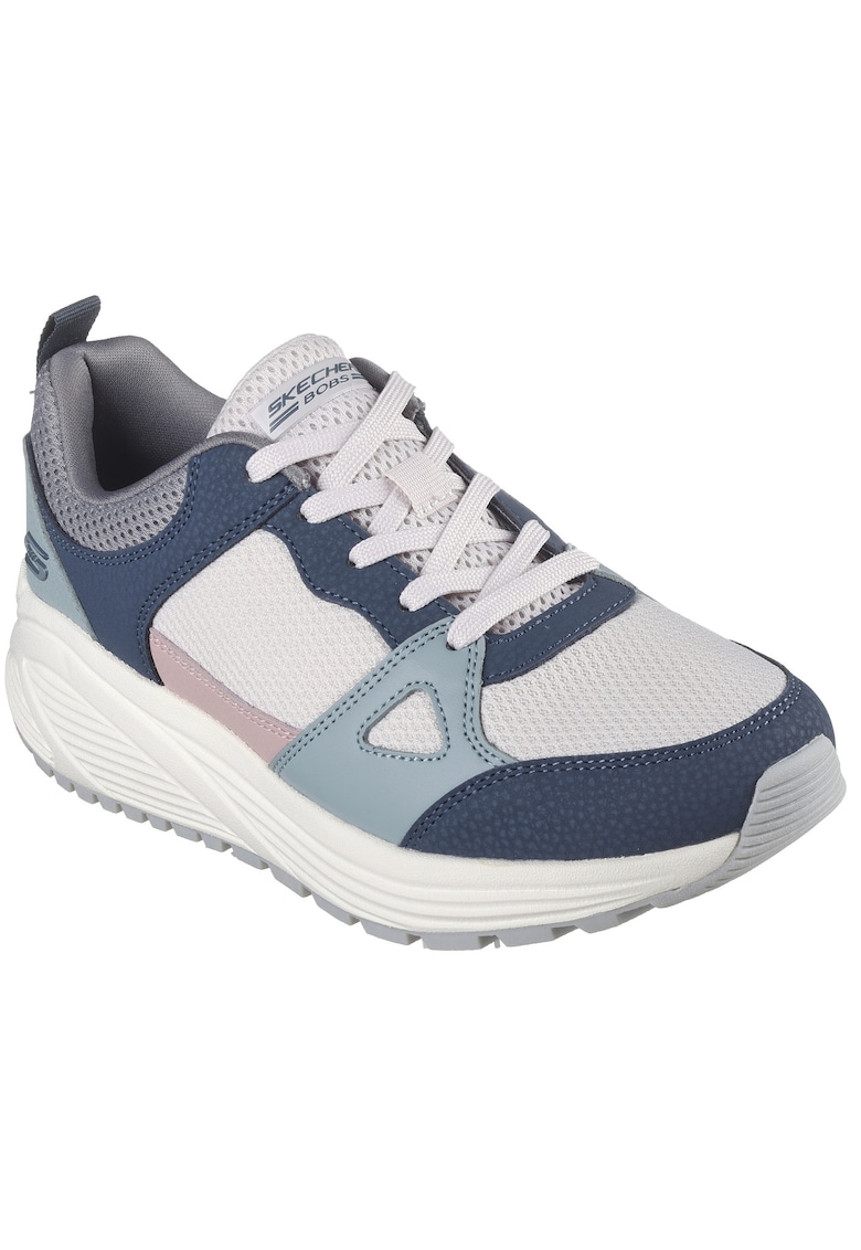 Skechers Pantofi sport low-cut cu segmente din material sintetic - Albastru