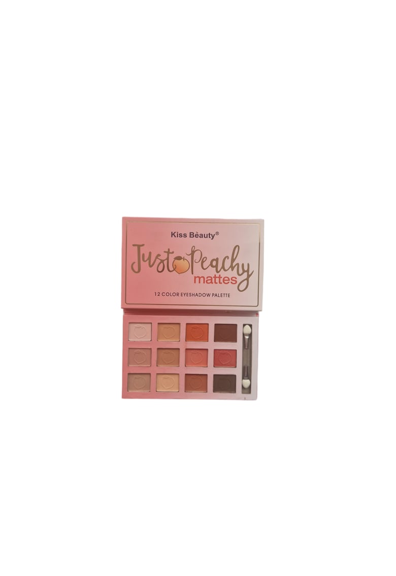 Paleta farduri 12 culori cu oglinda si aplicator - Just Peachy mattes -
