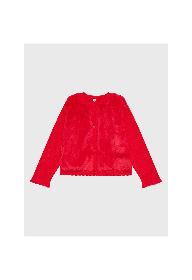 Cardigan Fete - 301453079 - Poliester - Rosu