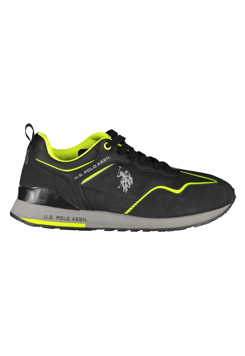 Sneakers barbati - 50% Poliester - 50% Poliuretan - Negru - 23454 - Negru