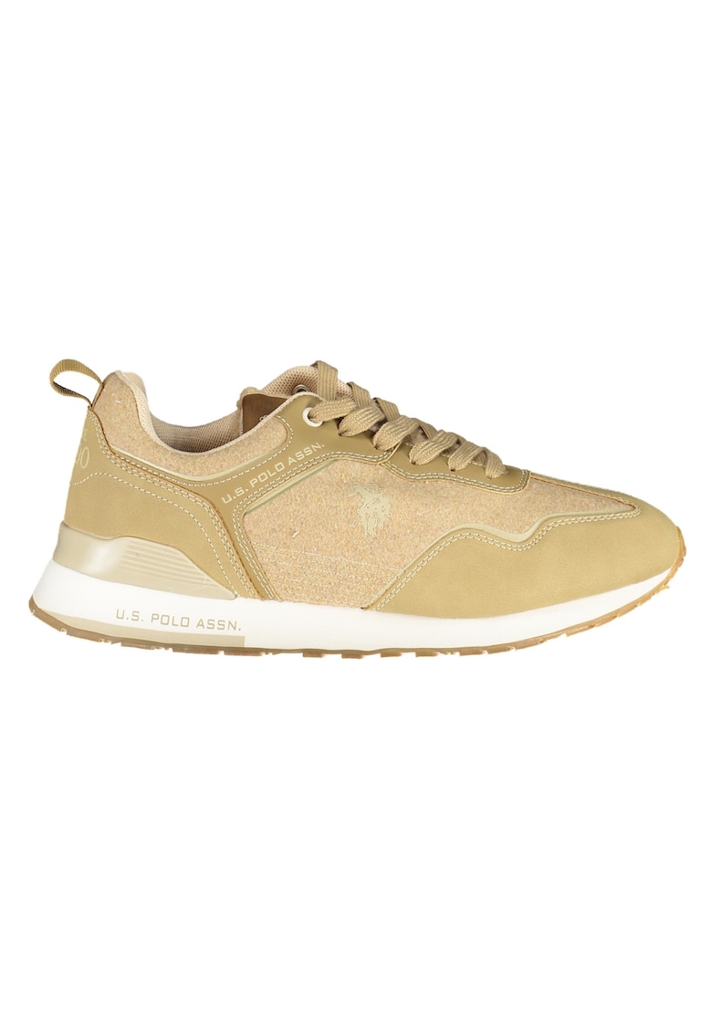 Sneakers barbati - U.S. POLO BEST PRICE - 50% Poliester - 50% Poliuretan - Bej - 24938 - Bej