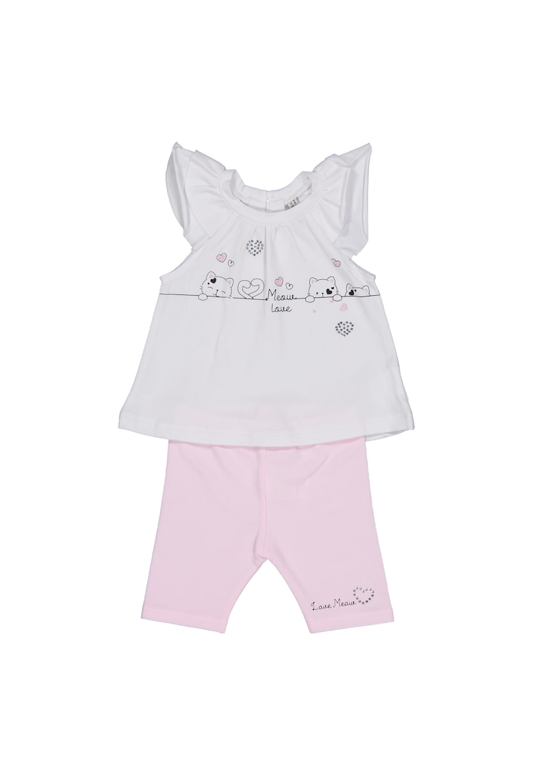 Compleu maiou si pantaloni Fete -  302579341 - Bumbac