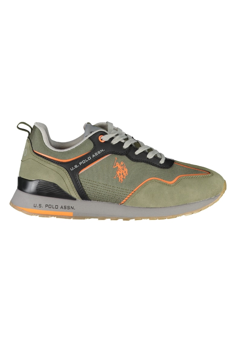 Sneakers barbati - 50% Poliester - 50% Poliuretan - Verde - 23453 - Verde