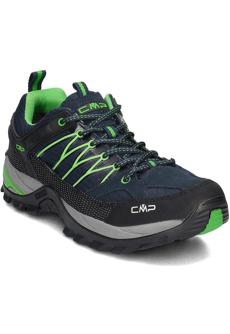 Pantofi sport barbati - textil - negru/verde - Negru