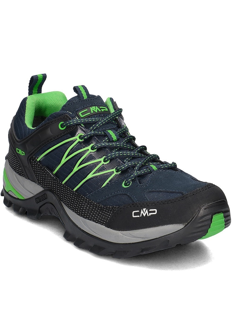 Pantofi sport barbati - textil - negru/verde - Negru