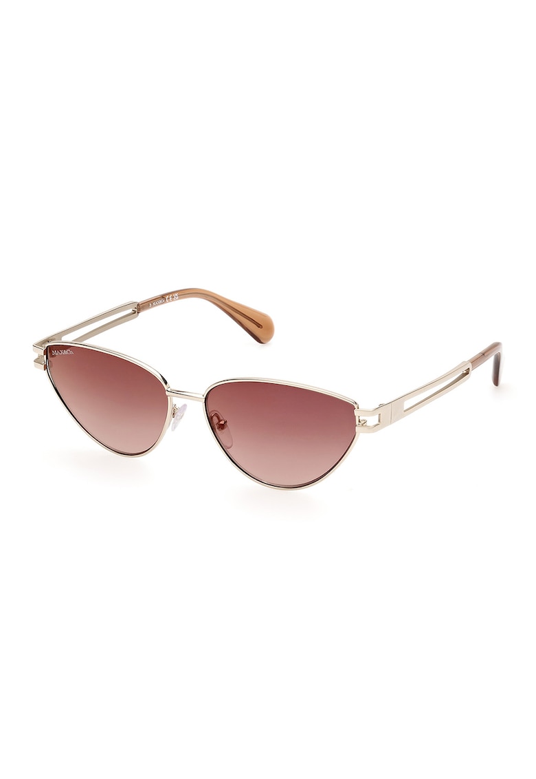 Ochelari de soare cat-eye cu rama metalica