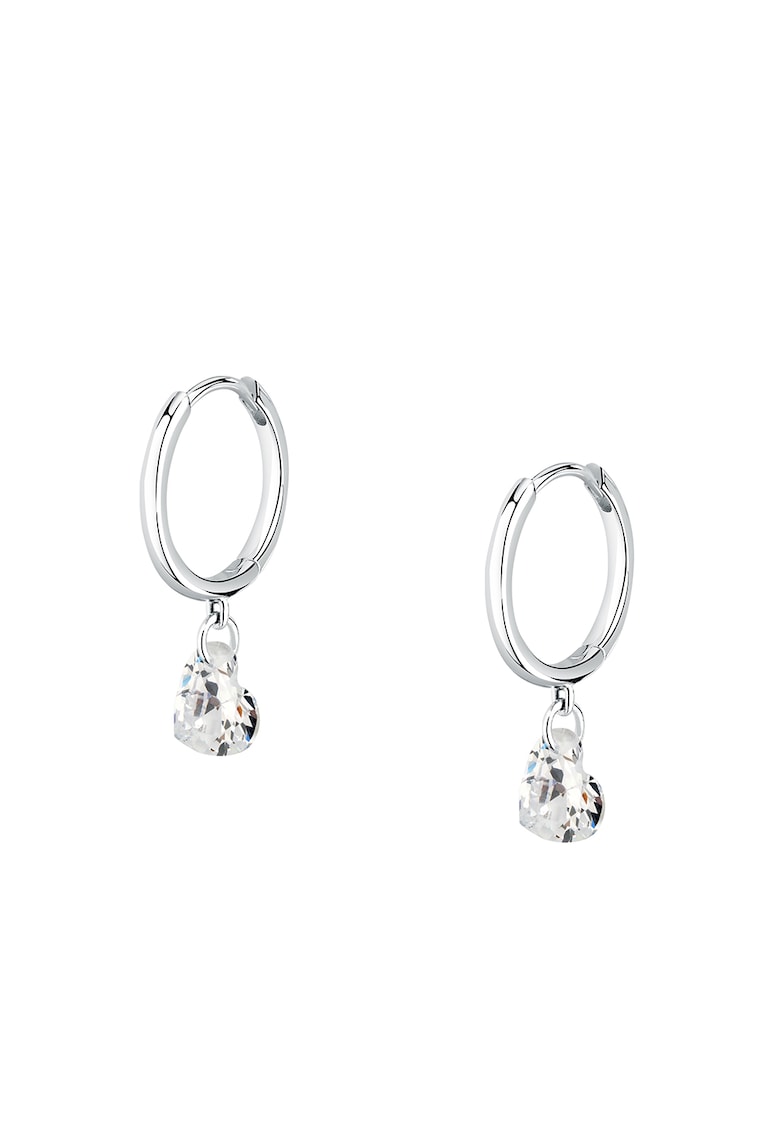 Cercei din argint veritabil cu zirconia
