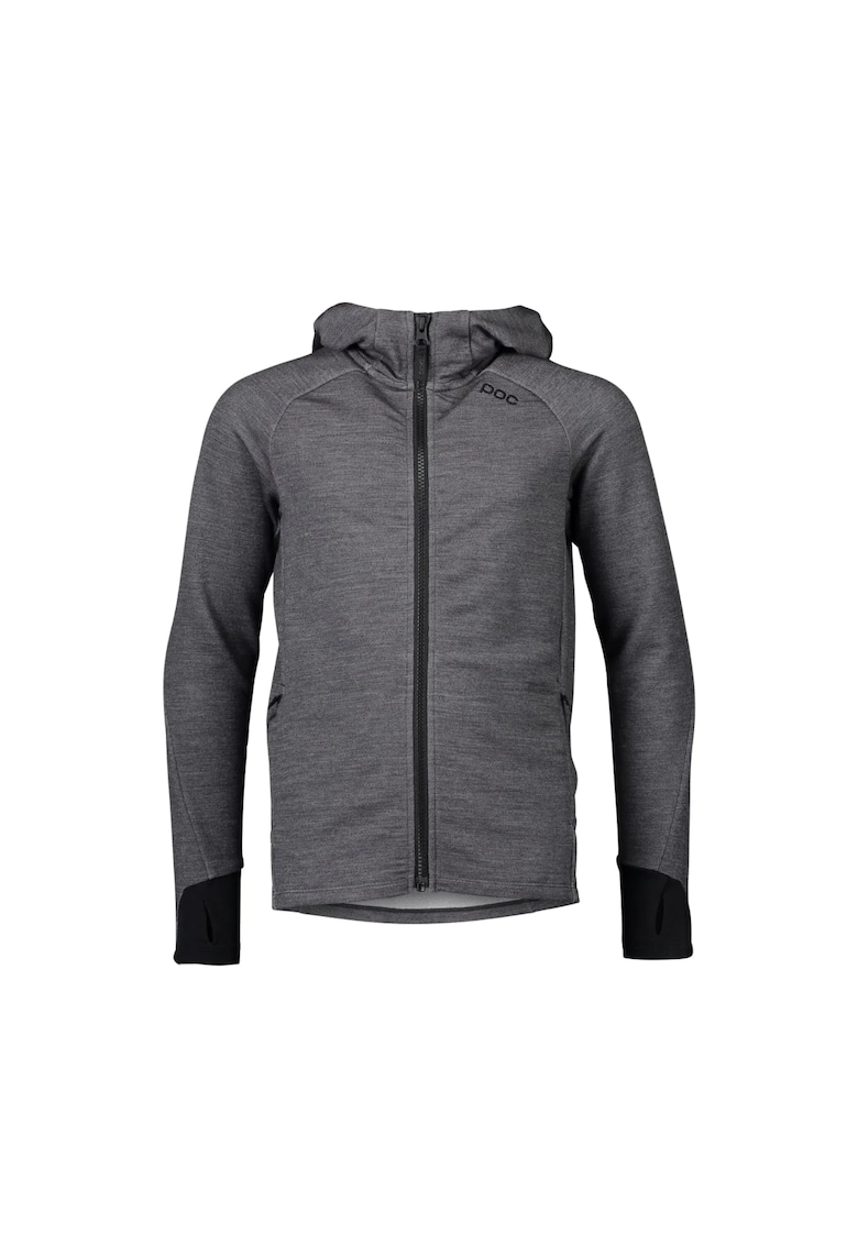 Hanorac sport copii - lana - gri -