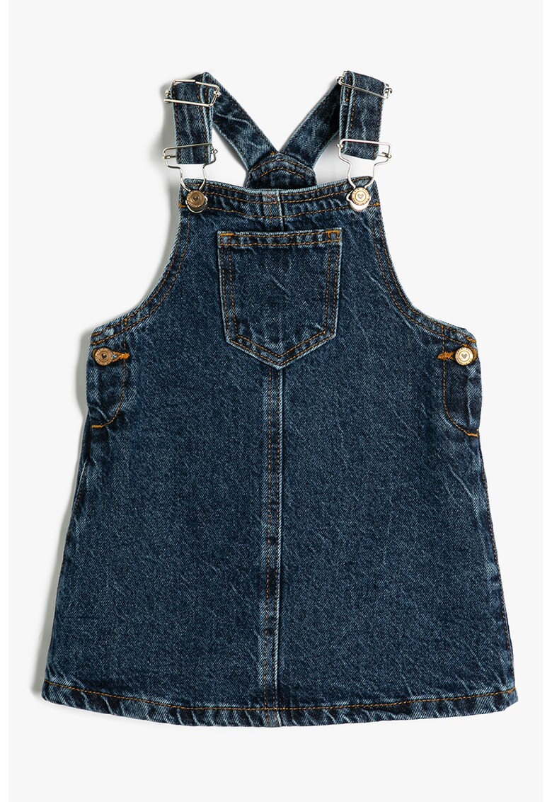 Sarafan din denim cu croiala inA