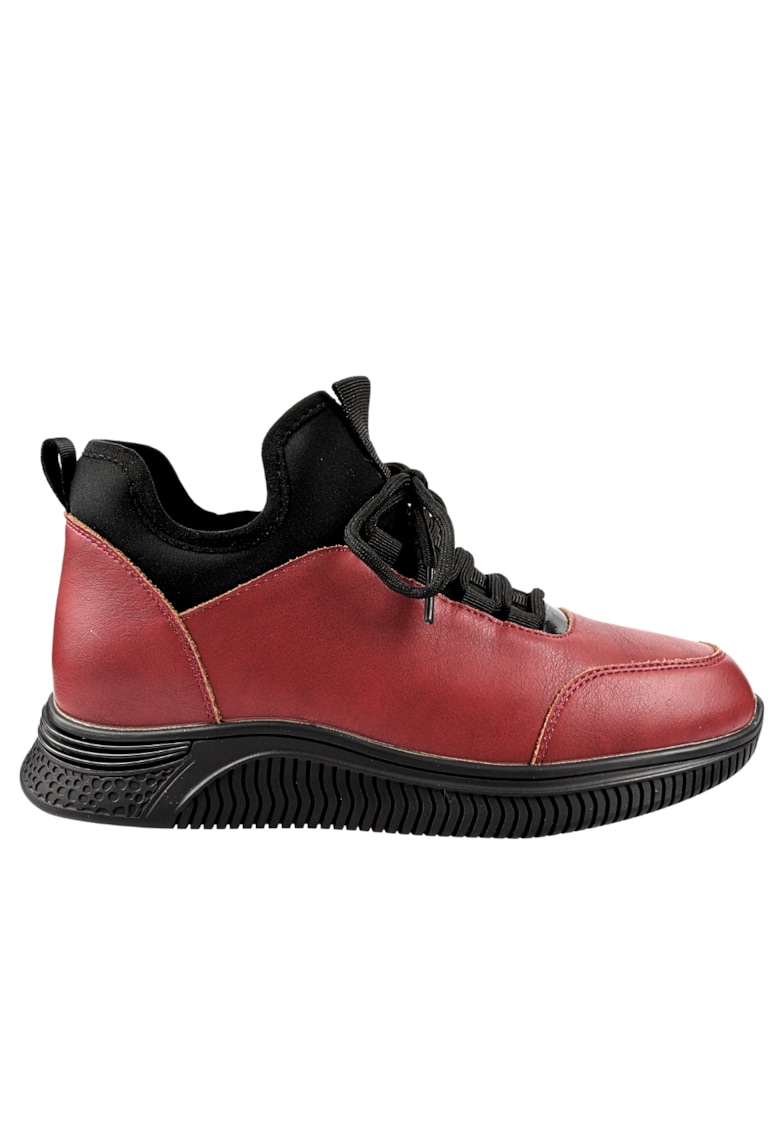 Ghete casual - dama - 3757 bordo - piele naturala - Bordeaux