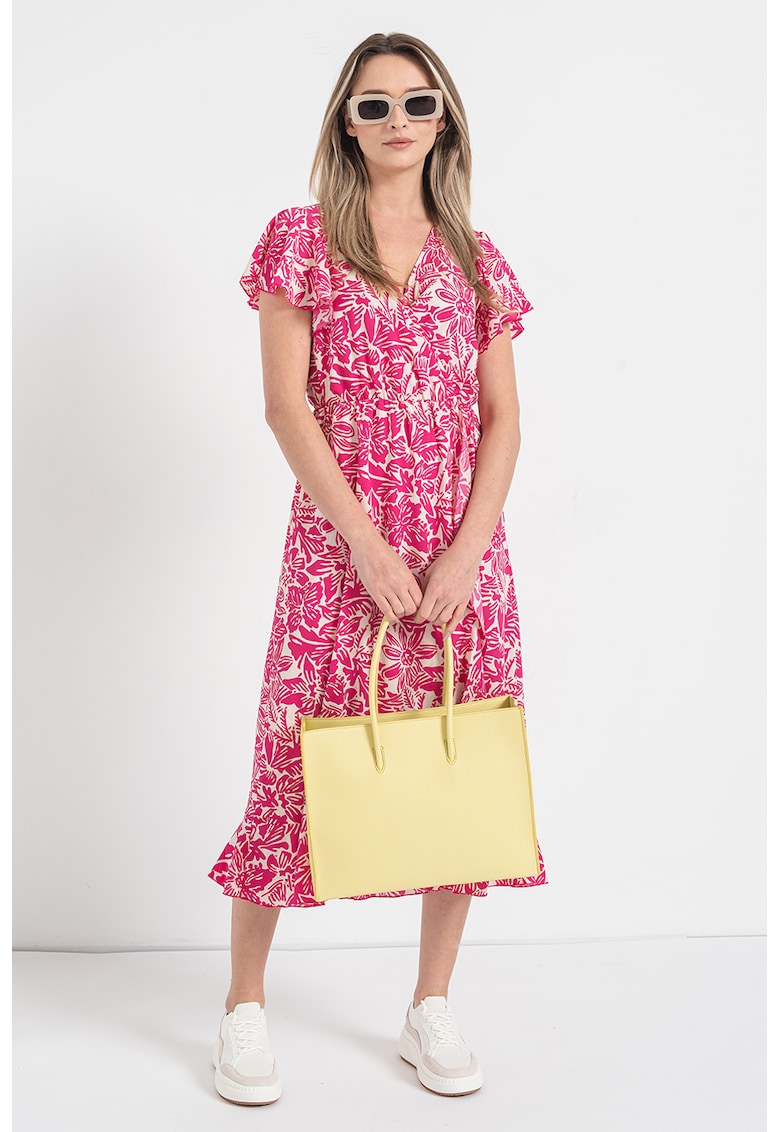 Rochie midi cu volane