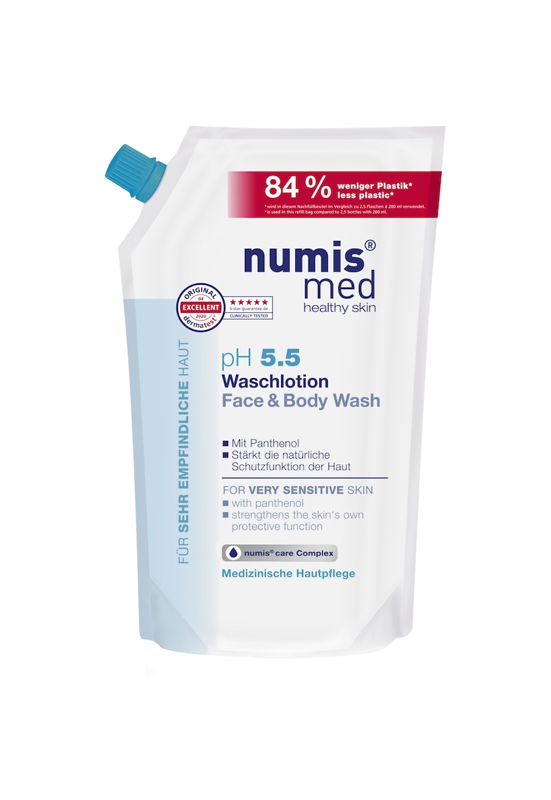 Rezerva lotiune de spalare Sensitive pH 5 -5 pentru fata si corp - 500 ml