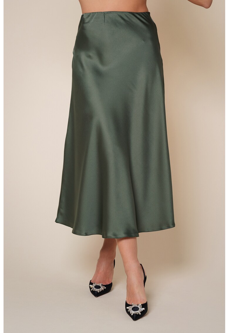 Fusta midi de satin