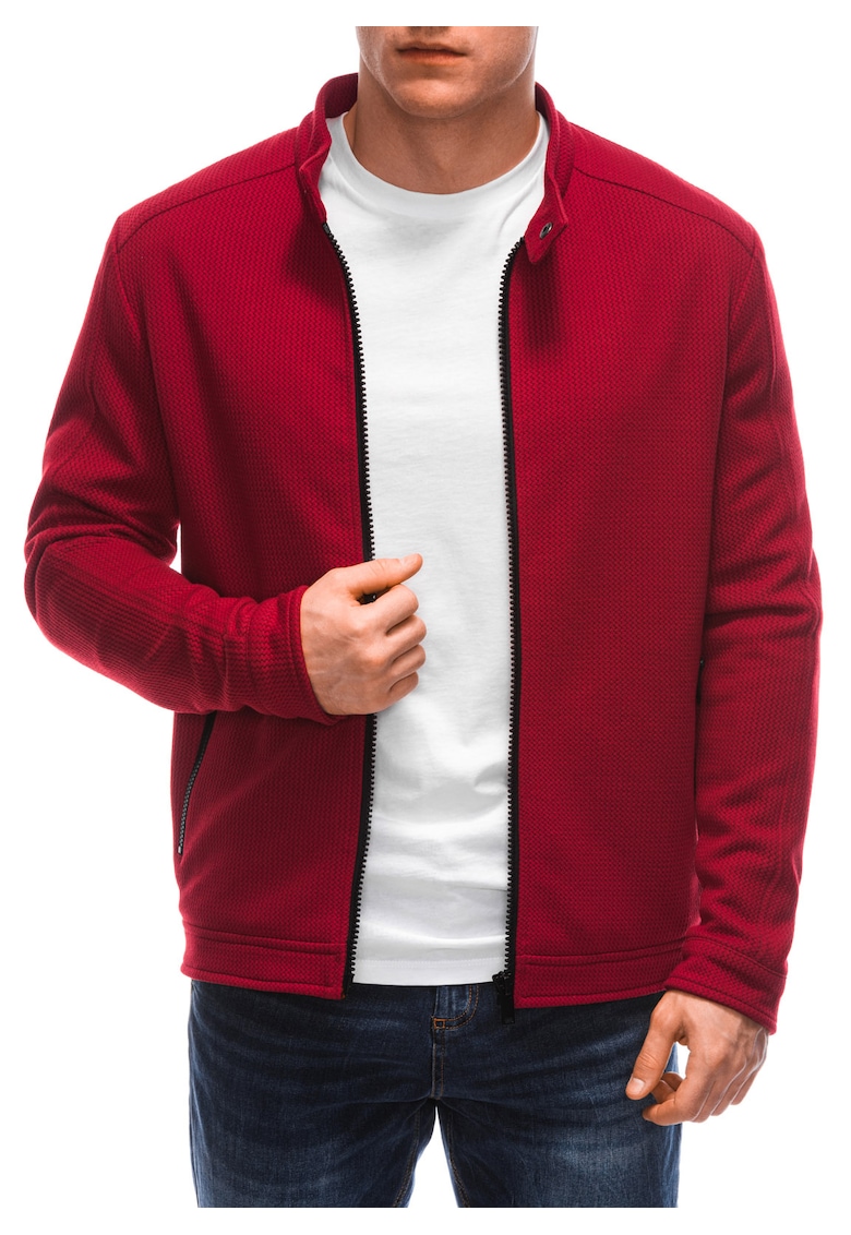 Jacheta regular-fit cu fermoar