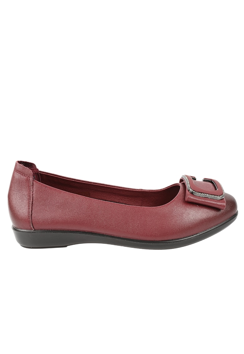 Pantofi casual - dama - 230530 bordo - piele naturala - Visiniu