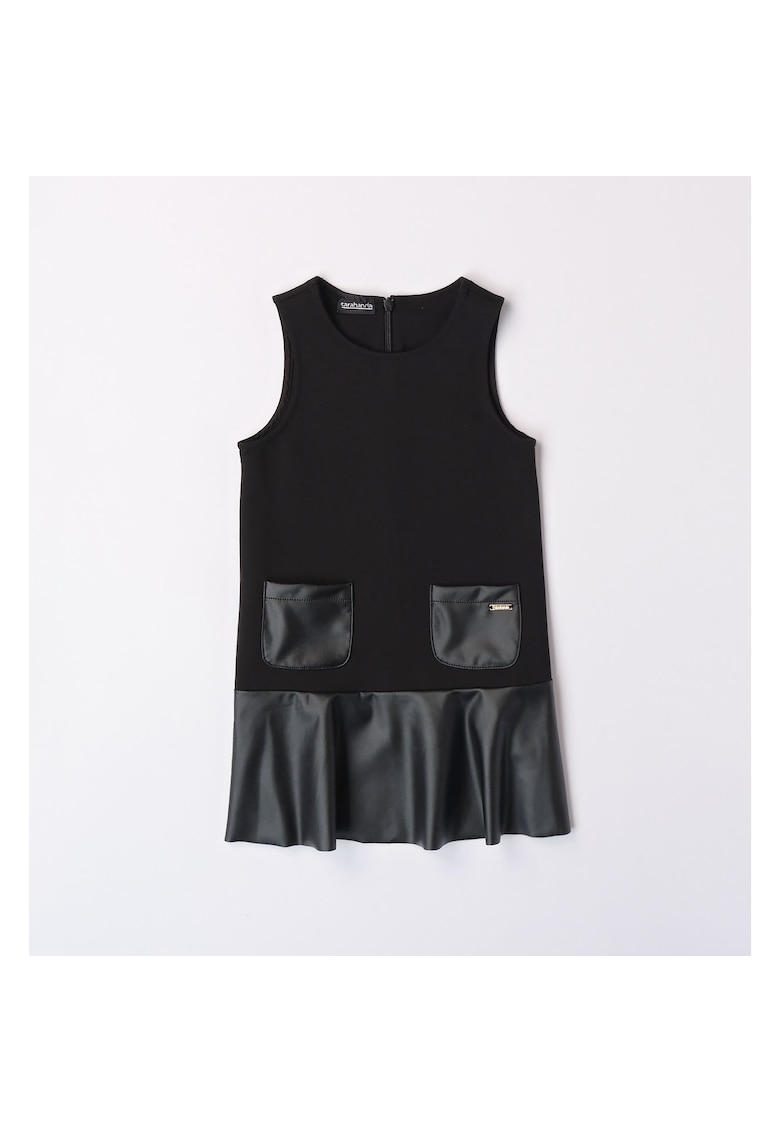Rochie fara maneca pentru fetite - Negru - Negru