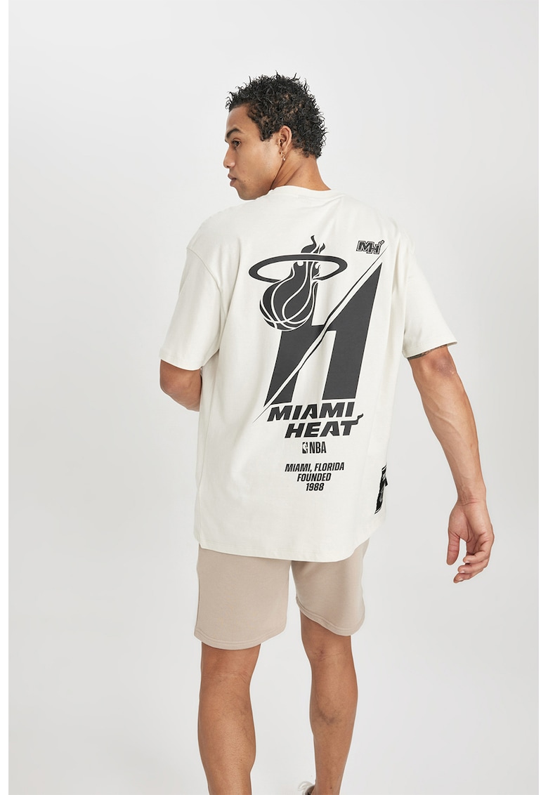 Tricou lejer cu imprimeu Miami Heat