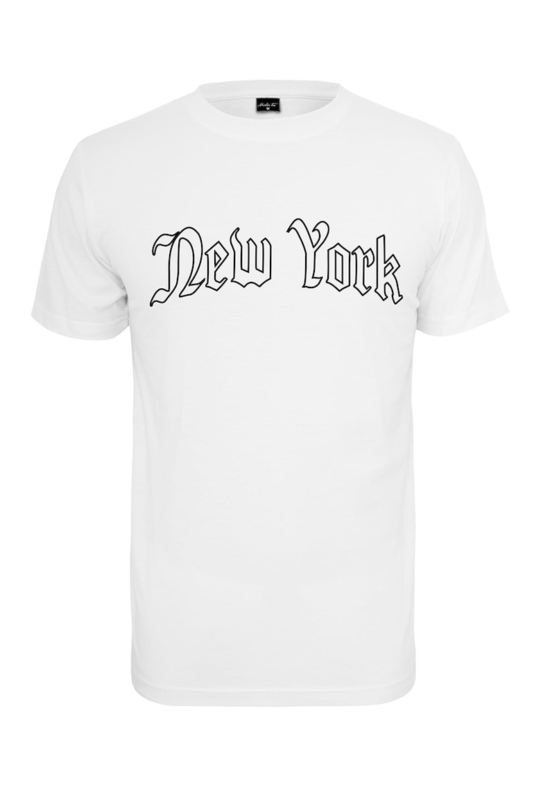 Tricou de bumbac cu imprimeu text Tricou de bumbac cu imprimeu text