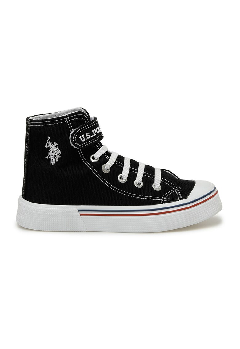 Tenisi high-top cu velcro