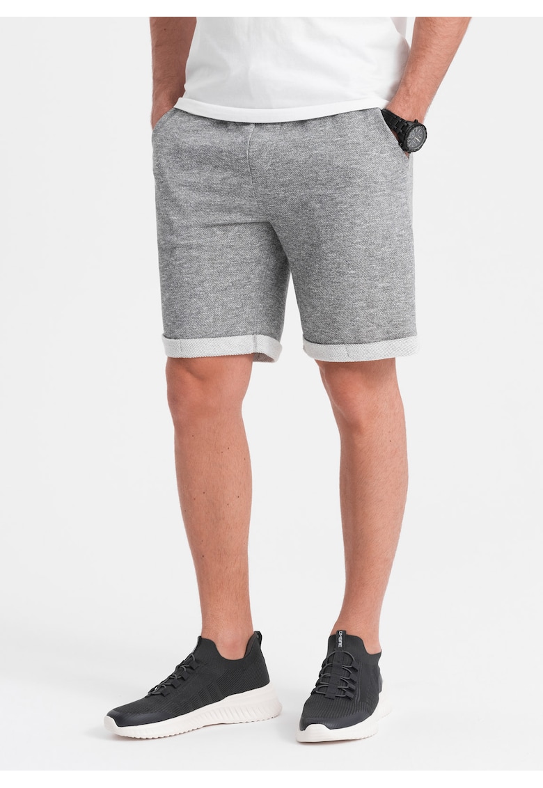 Pantaloni scurti trening OM-SRSK-0116 - Pentru barbati - Gri