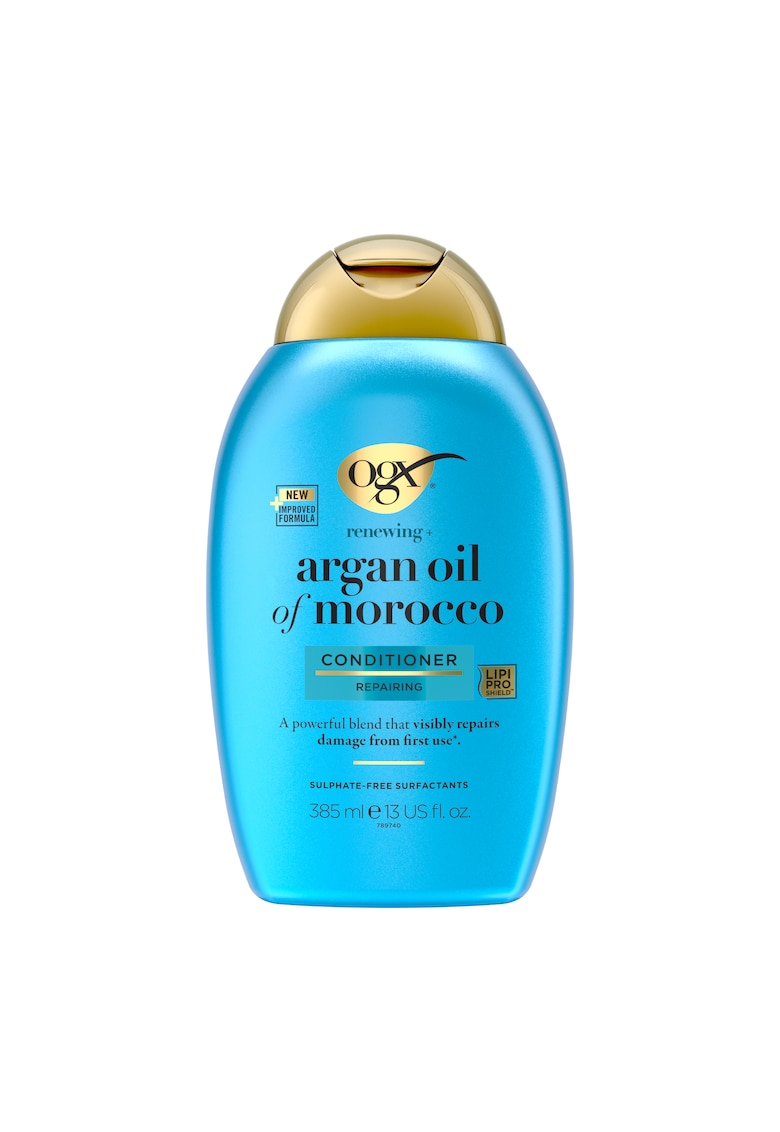 Balsam de par cu ulei de argan din Maroc - ofera hidratare intensa si repara - pentru par uscat si deteriorat - cu surfactanti fara sulfati - 385 ml