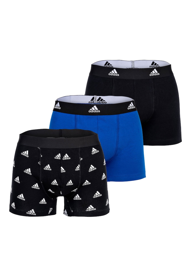 Set de boxeri cu banda logo in talie Active Flex - 3 perechi