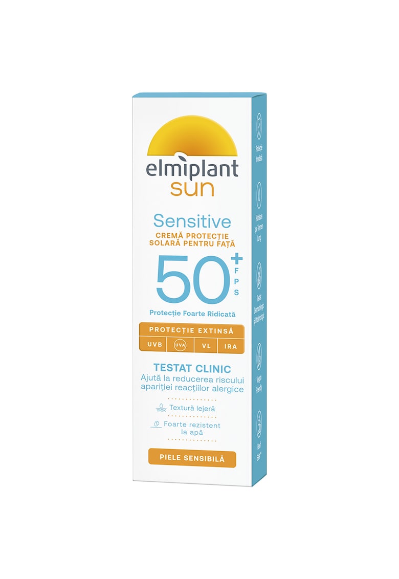 Crema protectie solara pentru Fata SPF50+ - Sensitive Sun - 50ml